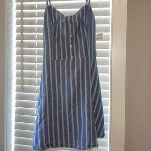 Hollister Pinstripe dress with sphagetti straps